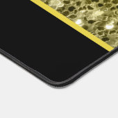 Goud zilver glitters sparkles zwart Aangepaste naa Bureaumat (Hoek)