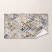 Goud Zilver Grijs Zeemeermin Schalen Glam #1 Bad Handdoek (Handdoek)