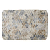 Goud Zilver Grijs Zeemeermin Schalen Glam #1 Badmat (Voorkant)