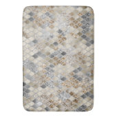 Goud Zilver Grijs Zeemeermin Schalen Glam #1 Badmat (Voorkant Verticaal)