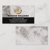 Goud Zilver Huis Logo | Vastgoed Visitekaartje (Voorkant / Achterkant)