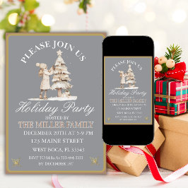Goud&Zilver Kerstfeest Kaart