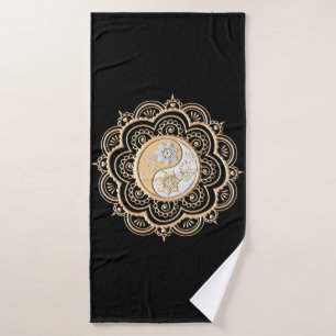 Goud & Zilver Mandala Badhanddoek