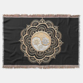 Goud & Zilver Mandala Deken (Voorkant)