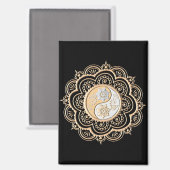Goud & Zilver Mandala Magneet (Voorkant / Achterkant)