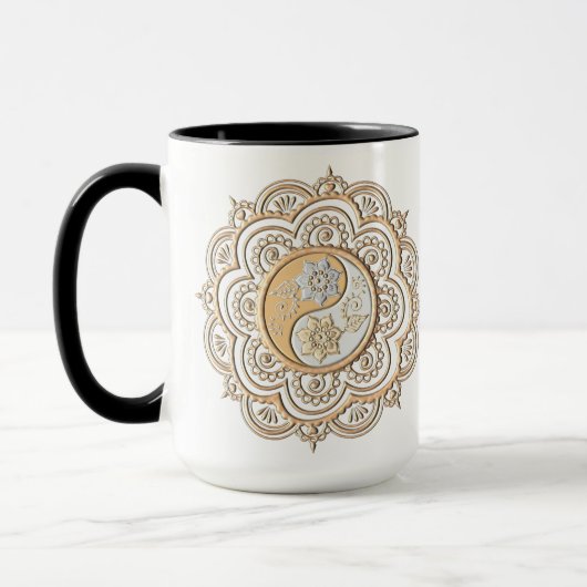 Goud & Zilver Mandala Mok (Links)