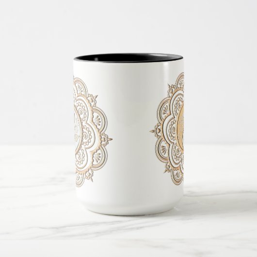 Goud & Zilver Mandala Mok (Midden)