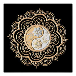 Goud & Zilver Mandala Perfect Poster