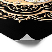 Goud & Zilver Mandala Poster (Hoek)
