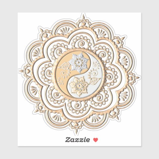 Goud & Zilver Mandala Sticker (Vel)