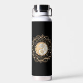 Goud & Zilver Mandala waterfles (Achterkant)