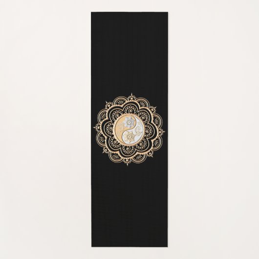 Goud & Zilver Mandala Yogamat (Voorkant)