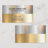 Goud Zilver Metallic Shine Visitekaartje (Voorkant / Achterkant)