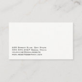 Goud Zilver Modern Logo | Automatische services Visitekaartje (Achterkant)