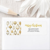 Goud Zilver Ornamenten Kerst Etiket (Insitu)