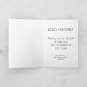 Goud Zilver Ornamenten Kerst Kaart (Binnen)