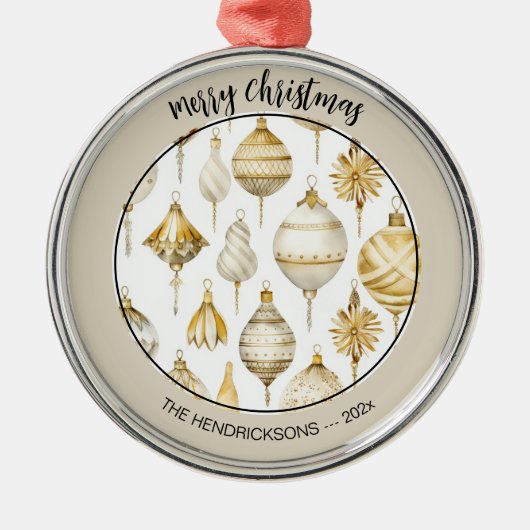 Goud Zilver  Ornamenten Kerst Ornamenten (Voorkant)