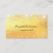 Goud zilver QR code script Visitekaartje (Voorkant)