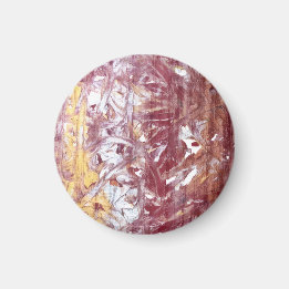 Goud, Zilver, Rood, Roze Goud, Marmer Kunstwerk Magneet