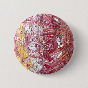 Goud, Zilver, Rood, Roze Goud, Marmeren Kunstwerk Ronde Button 5,7 Cm