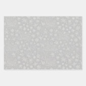 Goud, Zilver, Roos Gouden Doodle Kerstpatroon Inpakpapier Vel (Voorkant 2)