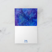 Goud Zilver Ruimteschip Melkweg Dank Je Bedankkaart (Binnen)