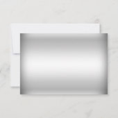 Goud & Zilver Sneeuwvlok Kerstvakantie RSVP (Achterkant)