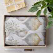 Goud Zilver Vintage Kerst Ornamenten Tissuepapier (Geschenk)