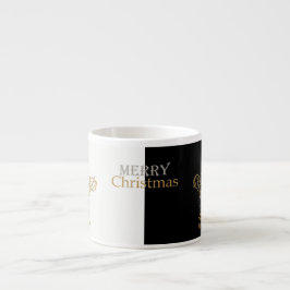 Goud & Zilver Vrolijke Kerstster, Zwart & Wit Espresso Kop