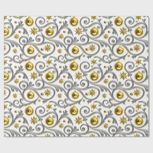 Goud & Zilver Wervelende Elegantie Cadeaupapier