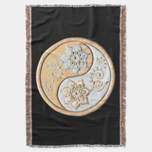 Goud & Zilver Yin Yang Deken
