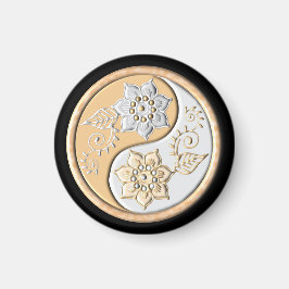 Goud & Zilver Yin Yang Magneet
