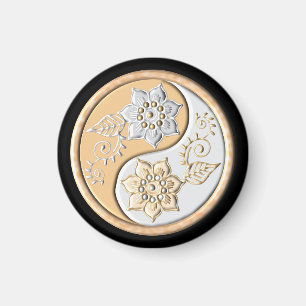 Goud & Zilver Yin Yang Magneet