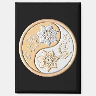Goud & Zilver Yin Yang Magneet