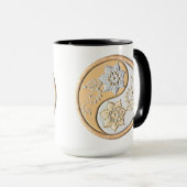 Goud & Zilver Yin Yang Mok (Voorkant rechts)
