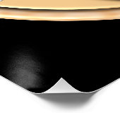 Goud & Zilver Yin Yang Perfect Poster (Hoek)