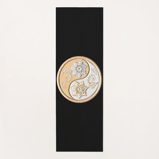 Goud & Zilver Yin Yang Yogamat (Voorkant)