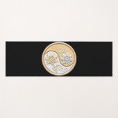 Goud & Zilver Yin Yang Yogamat (Voorkant (horizontaal))