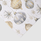 Goud Zilver Zwart Kerst Ornamenten Tissuepapier (Detail)