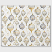  Goud Zilver Zwart Kerstversieringen Cadeaupapier (Vlak)