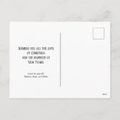 Goud Zilver Zwarte Ornamenten Foto Briefkaart (Achterkant)