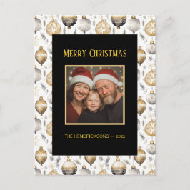 Goud Zilver Zwarte Ornamenten Foto Briefkaart