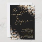 Goud & Zilveren Bokeh Glitter repetitie diner Kaart (Voorkant)