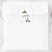 Goud Zilveren Draak Bewaar de Datum Stickers (Tas)