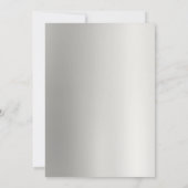 Goud Zilveren Kerstboom Bedrijf Vakantie Feest Kaart (Achterkant)