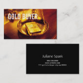 Goud zilvermunten voor kopers visitekaartje (Voorkant / Achterkant)