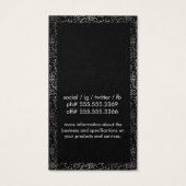 Goud/Zilverspikkelde grens Visitekaartjes (Achterkant)