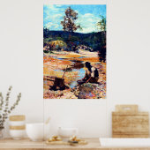 Goud zoeken 1893 Walter Withers Australisch Poster (Keuken)