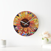 Goud Zonnebloem Elegant Collectie Grote Klok (Huis)