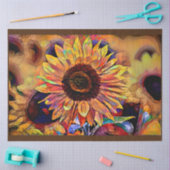 Goud Zonnebloem Elegant Collectie Tissuepapier (Craft)